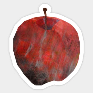 Apple Red Sticker